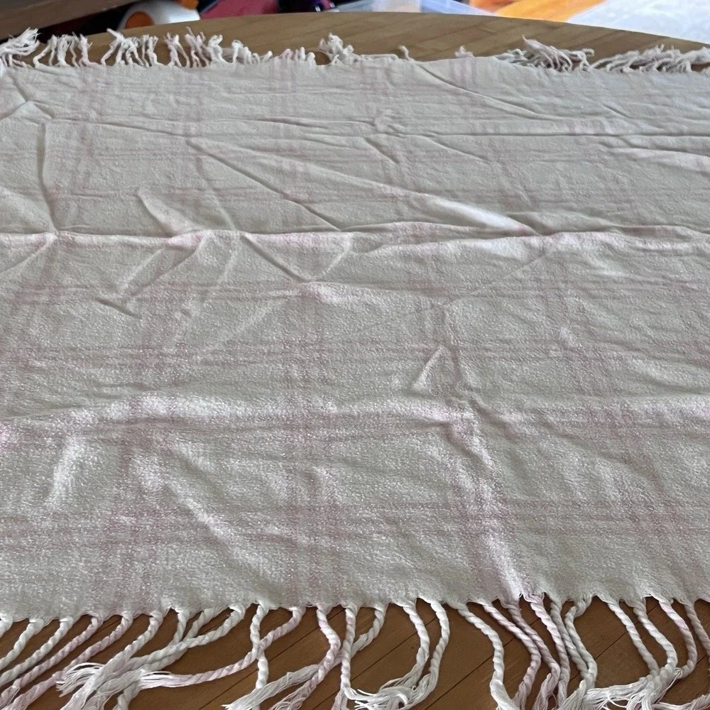 Angel Dear + A Soft Idea Pink Strawberry Plaid Swaddle Baby Blanket Cotton Large